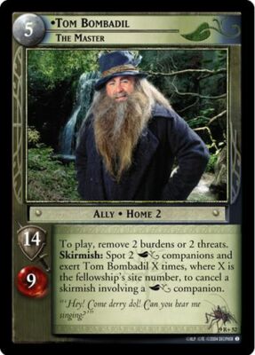 tom bombadil card sleeves LOTR TCG Reflections FOIL Tom Bombadil, The Master 9R+52