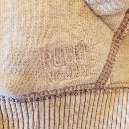 Y2K Ruehl 925 Hoodie Womens Size Medium Long Sleeve Full Zip Biege Accent Trim - Picture 4 of 13