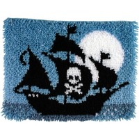 Wonderart Latch Hook Kit 15x20 - Pirate Ship, New, Free Shipping on sale Wonderart Latch Hook Kit 15x20 - Pirate Ship, New, Free Shipping on sale