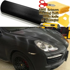 96" x 60" Black Brushed Aluminum Vinyl Film Wrap Sticker Decal Air Bubble Free