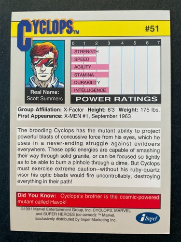 FINISH YOUR SET 1991 Impel Marvel Universe Series 2 II Pick the Card - Picture 102 of 322