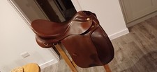18" (33) Medium Prestige Italia GP Horse Riding Saddle Full Leather
