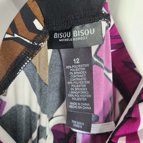 Bisou Bisou Michele Bohbot Dress Size 12 New With Tags - Picture 3 of 4