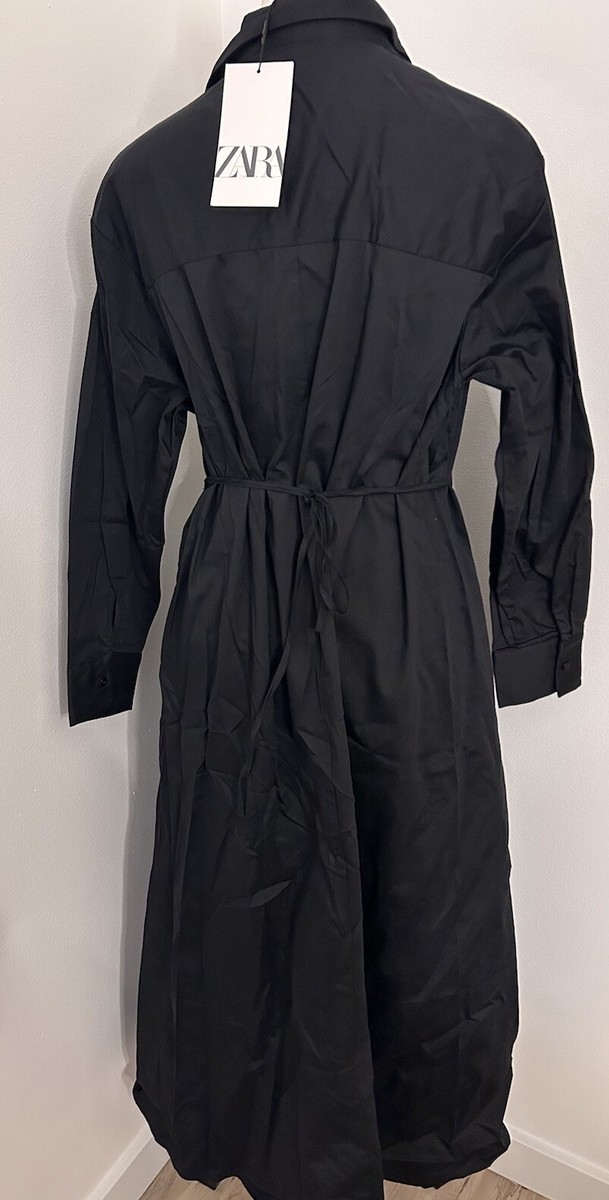 women's black dress coats Women's Black Double Breasted Trench Coats Mid-Length Belted Overcoat   American kilt crafts