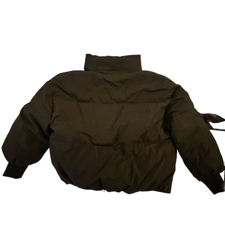 Women's Winter Long Sleeve Zip Puffer Jacket Pockets Baggy Short Down Coat Sz XS - 第 8/10 張圖片