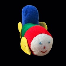 VTG Eden Terry Cloth Train Plush Lovey With Rattle Stuffed Baby Toy 6  