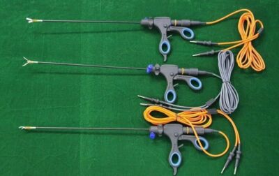 3pcs Laparoscopic Bipolar Maryland Roby Dissector Fenestrated Bipolar with Cable