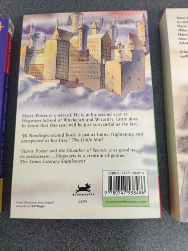 Harry Potter 3 Book Box Set 1-3 Paperback Books J K Rowling ~ Bloomsbury - Imagen 16 de 18