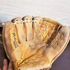 Vintage 60s -70s Twi Craft GF-522L Pro Model Left hand Baseball Glove Cowhide