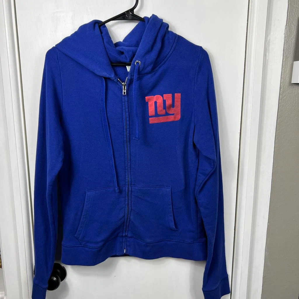 Victoria Secret Pink NY Giants hooded sweatshirt. Size L eBay