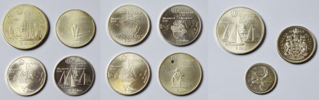 Kanada Konvolut Sammlung 11 Silbermünzen 231 g Canada u.a. Olympia Montreal 1976