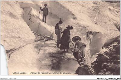 AFSP2-74-0107 - CHAMONIX - Übergang von der Leiter zum Buckelgletscher