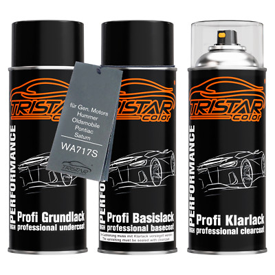 Autolack Spraydosen Set für Gen. Motors Hummer WA717S Santiago Teal Metallic