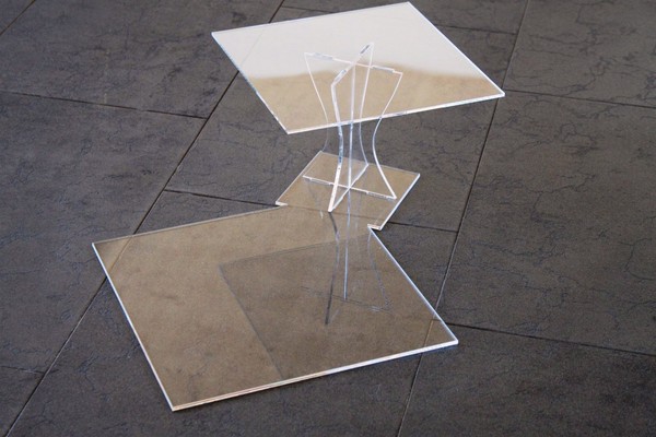Tortenetagere Acryl Etagere Hochzeit 2 Etagen Plexiglas 25X25 30X30 Cm-image