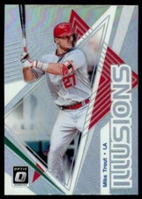 2019 Donruss Optic Illusions HOLO Mike Trout Los Angeles Angels #OI-1