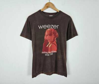 Weezer Rocking the Bitches since 1994 Dark Chocolate T Shirt