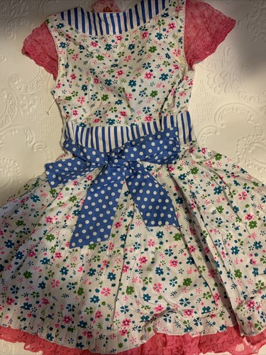 New girls dress Printed Mim-Pi European Brand Dress-size 5y/ 110cm - Picture 2 of 3