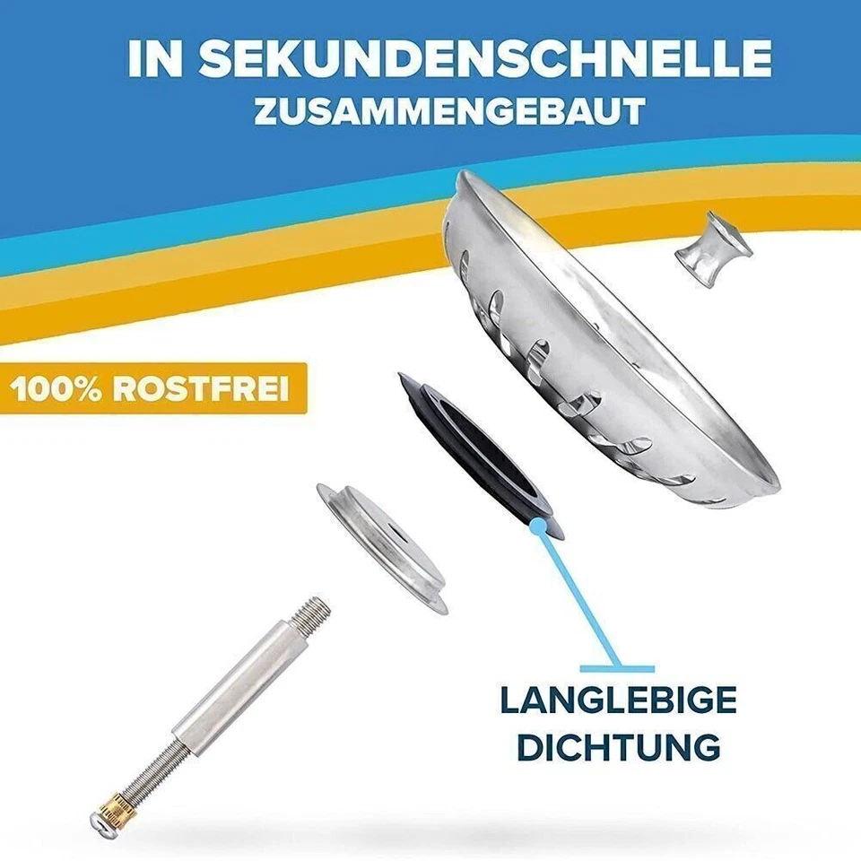 1pc Ersatz Küchenspüle Siebkörbchen Für Blanco Siebkorb Ablaufstopfen 79mm 82mm - Bild 3 von 4