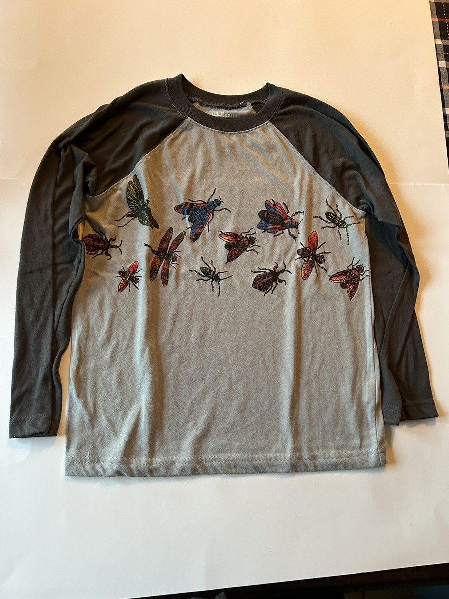 Bean Fly Shirt Size M 10/12 Boys Long Sleeve Great Condition