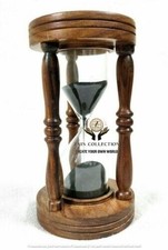 12 Wooden Antique Sand Timer Hourglass Vintag...