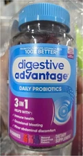 Digestive Advantage Probiotic Gummies - Superfruit Blend - 90ct EXP: 09/2026
