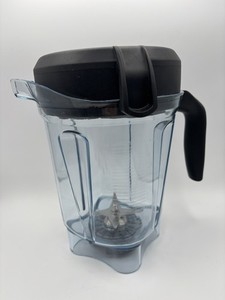 Vitamix Replacement Blender Jar 64oz Clear Black Lid with Tamper included