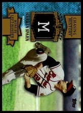 2013 Topps #CH-31 Warren Spahn Chasing History Gold Foil