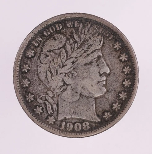 1908-O Barber Half Dollar Clashed Dies (B2773)