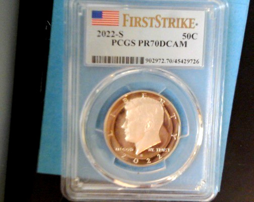 2022-S Kennedy Half Dollar PCGS PR 70 DCAM First Strike! We Combine Shipping!