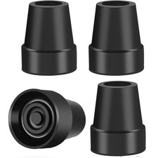 4Pcs Cane Tips 3/4 Inch Heavy Duty Rubber Cane Tips Anti Slip Replacement Rub...