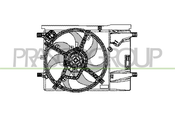 Prasco LüFter MotorküHlung Passend FüR Fiat Grande Punto 1.2 1.4 16V-image