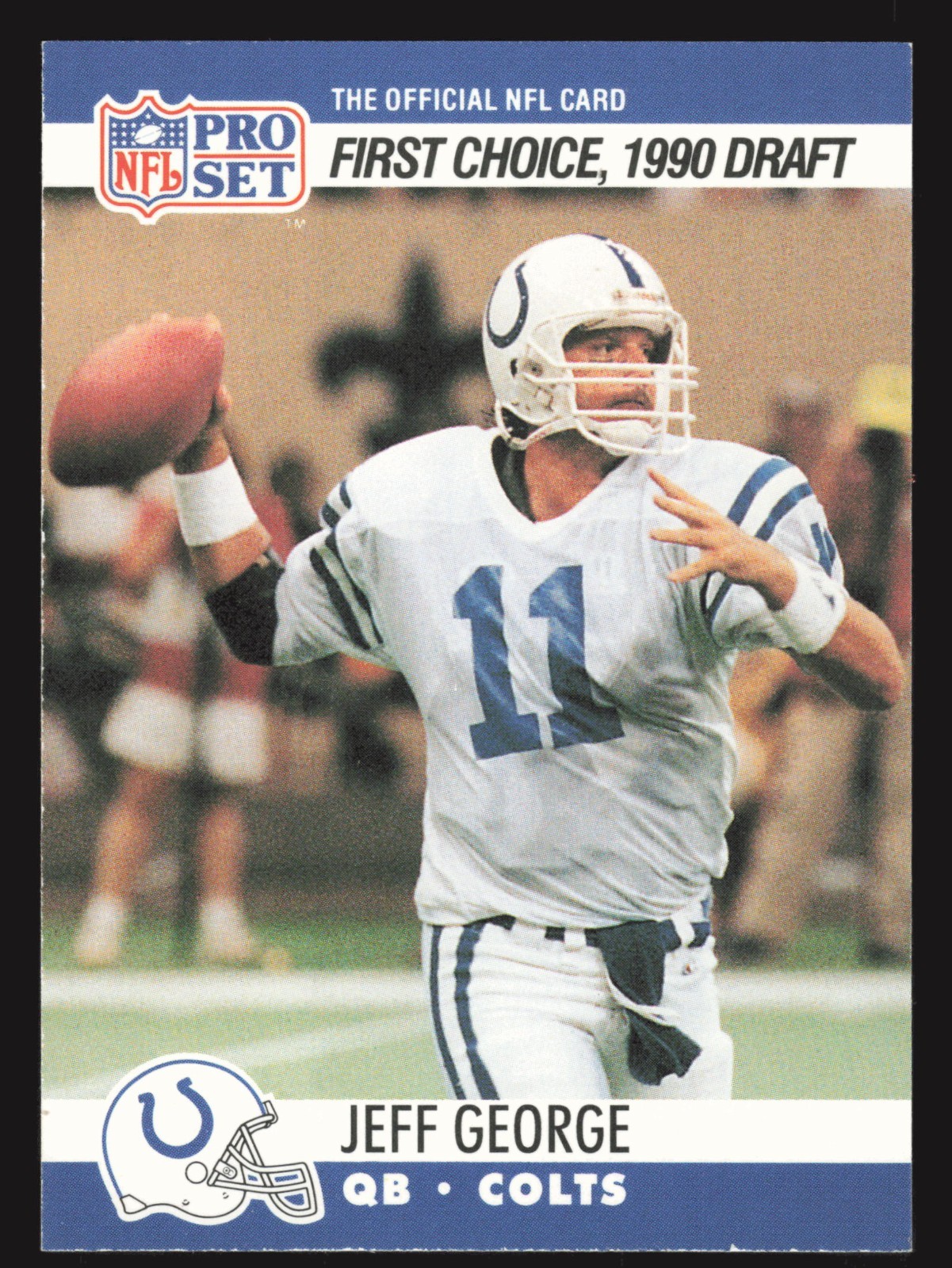 Jeff George Rookie 1990 Pro Set #669 RC  Series 2 Colts NFL Football Card