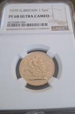 1979 Royal Mint UK Gold Proof Full Sovereign NGC PF68 Ultra Cameo