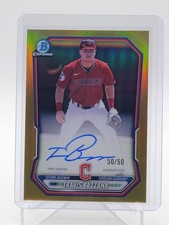 TRAVIS BAZZANA 2026 BOWMAN CHROME GOLD REFRACTOR AUTO 50/50 Q4953