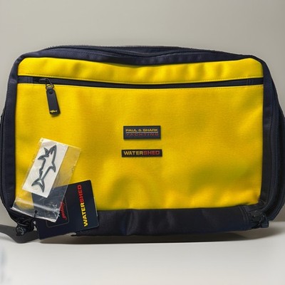 Paul & Shark Yachting Laptop Bag Case Yellow Watershed Typhoon 2000 Waterproof