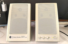 VINTAGE GENIUS SP-120 AMPLIFIED MULTI-MEDIA SPEAKERS - TESTED 