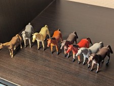 PVC Farm Horses Toy Figure Lot - They Are Small - See Video