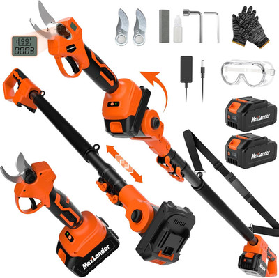 Electric Pole Pruning Shears with Pole, 1.2'' Cutting Diameter, 2-IN-1 Cordless T