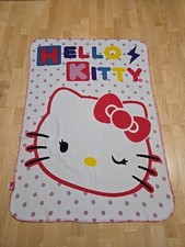 2011 Hello Kitty Kids/ Toddler Fleece Throw Blanket 32 46 Inch Multi-coloured