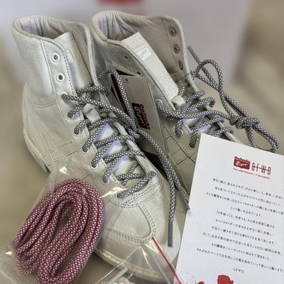 Onitsuka Tiger Limited High-Top Sneakers White 25cm US7 w/ Red Laces New