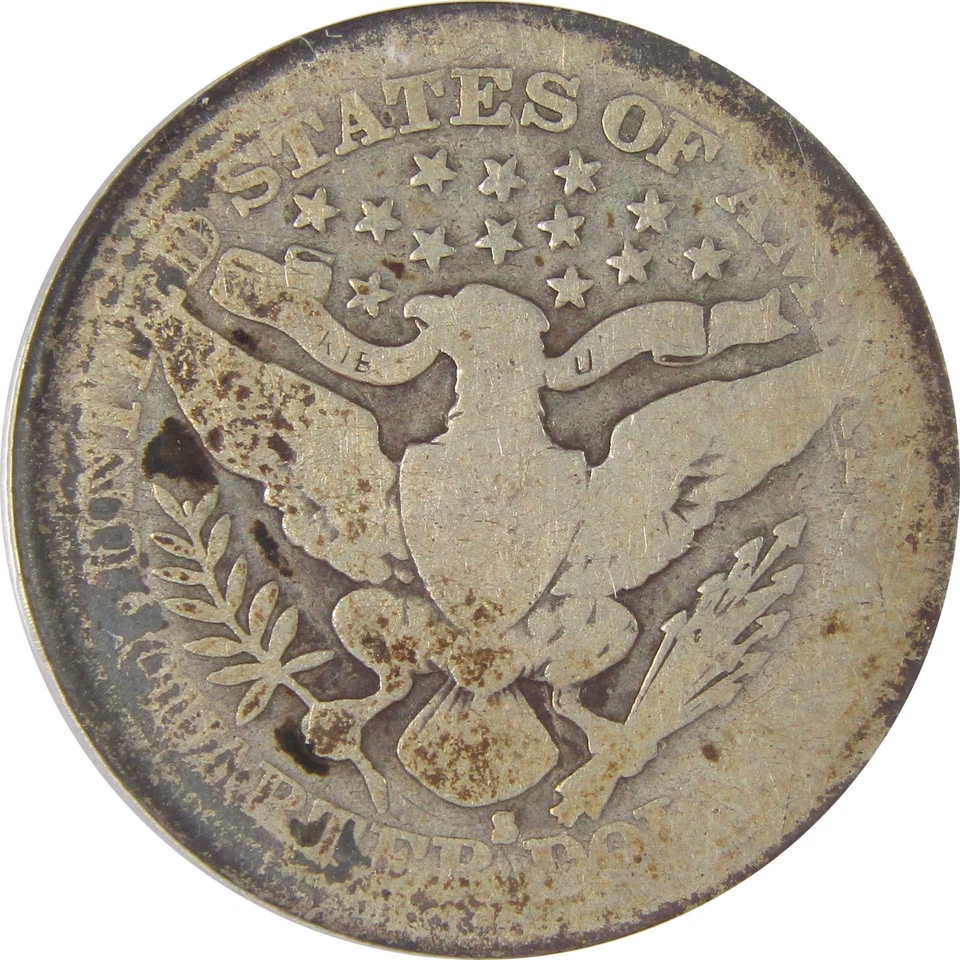 1914 S Barber Quarter AG 3 ANACS Silver 25c Coin SKU:I20225 - Image 4 of 4