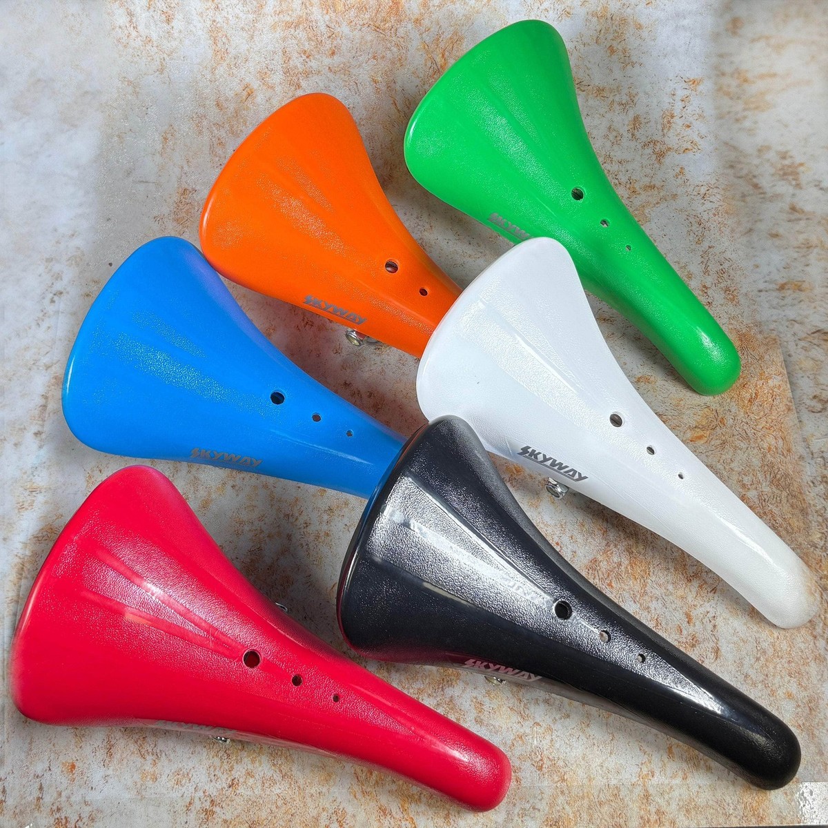 Skyway Old School BMX Aero Seat Black Blue Green Orange Red White