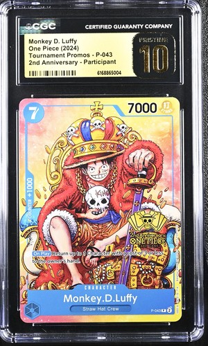 2024 ONE PIECE MONKEY D. LUFFY TOURNAMENT PROMO P-043 CGC 10 PRISTINE H PT