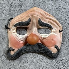 Vintage 80s Halloween Half Mask Imagineering Inc - Big Nose, Mustache, Eyebrows