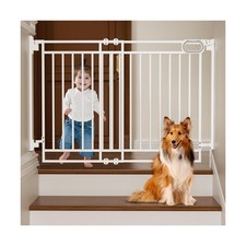 Grownsy Baby Gate for Stairs- No Bottom Bar, 29.8 to 43.5 for Chil