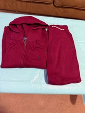 Big Boys POLO Ralph Lauren Pre-Owned Burgundy Sweat Suit Size L 14-16
