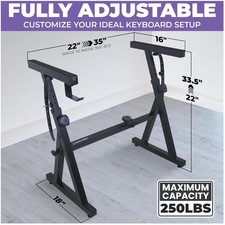 Portable Z Style Keyboard Stand - Fits 54-88 Keyboards