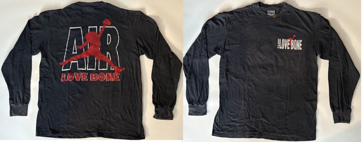 Team MOTHER LOVE BONE Air INSANE RARE VINTAGE concert shirt L