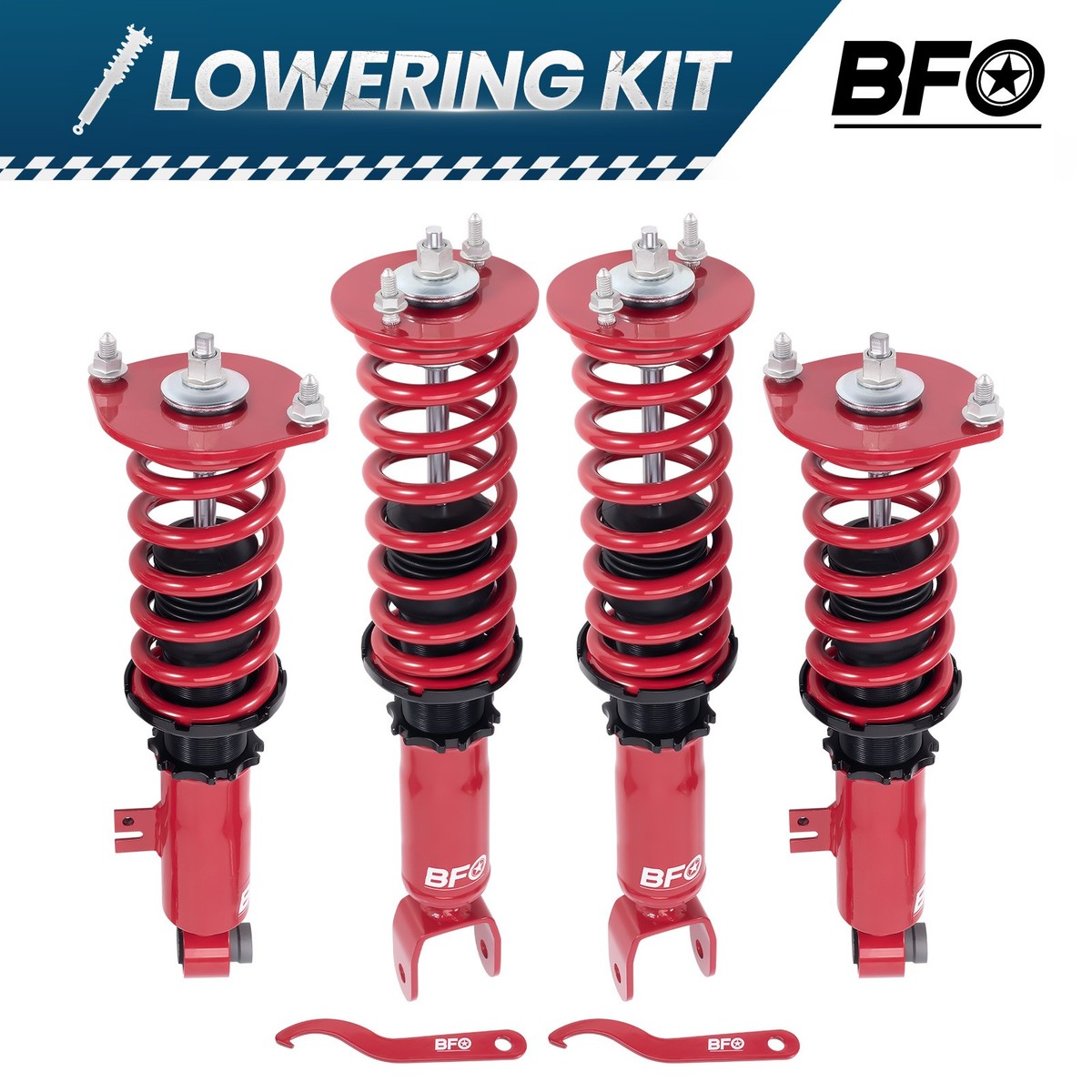 BFO RACING COILOVERS HEIGHT Adjustable Struts Set FOR NISSAN