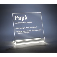 iPLEX Design - Lucilio Lampada Papa' in plexiglass 20 x9x20h cm